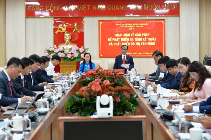 Delegates discuss Political report, National Congress documents, and Action Program for the 1st Provincial Party Congress