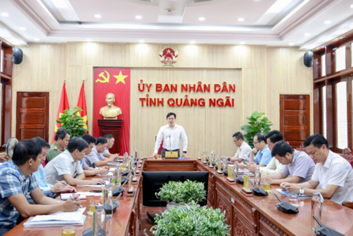 PPC’s vice chairman Trần Phước Hiền chairs a meeting on Solid Waste Treatment Plant Project in Nghĩa Kỳ Commune