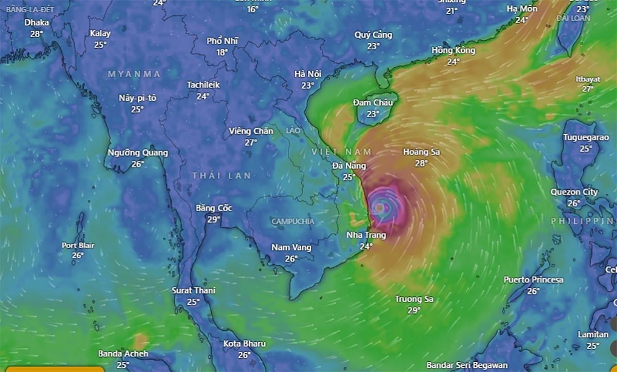 bao kalmaegi giat cap 17, mua vuot 600mm do bo vao dat lien mien trung dem 6 11 hinh anh 2